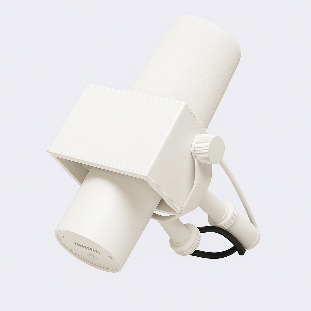 Blank Shure SM7B/SM7 Microphone Flag