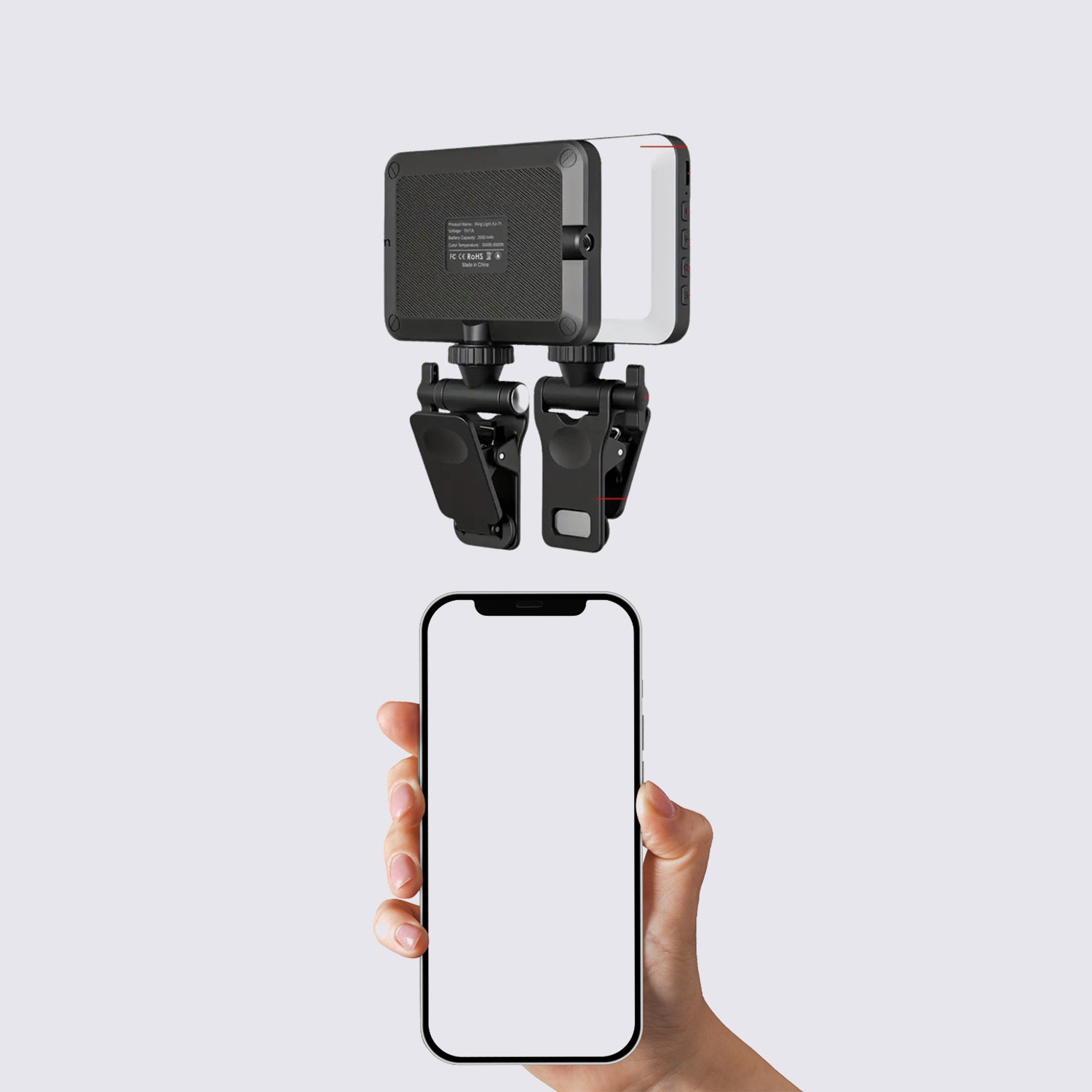 Rechargeable Clip-On Selfie Light