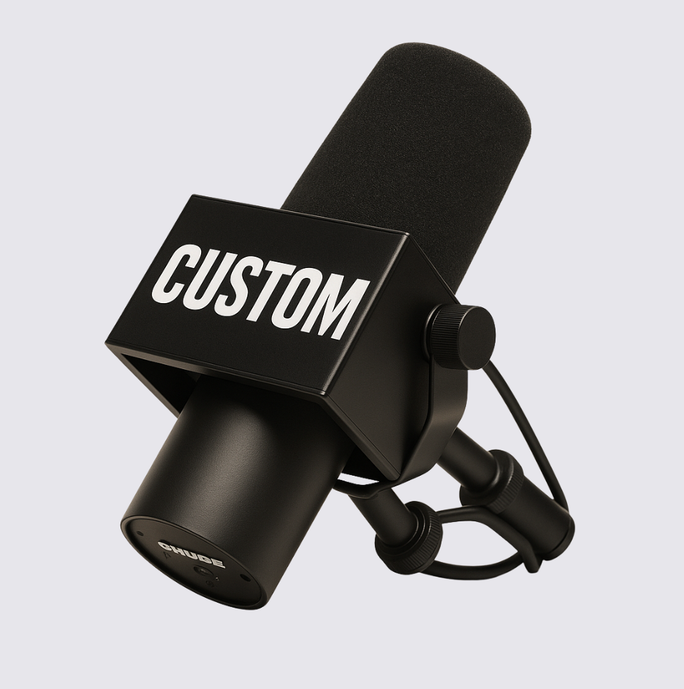 Custom Shure SM7B/SM7 Microphone Flag