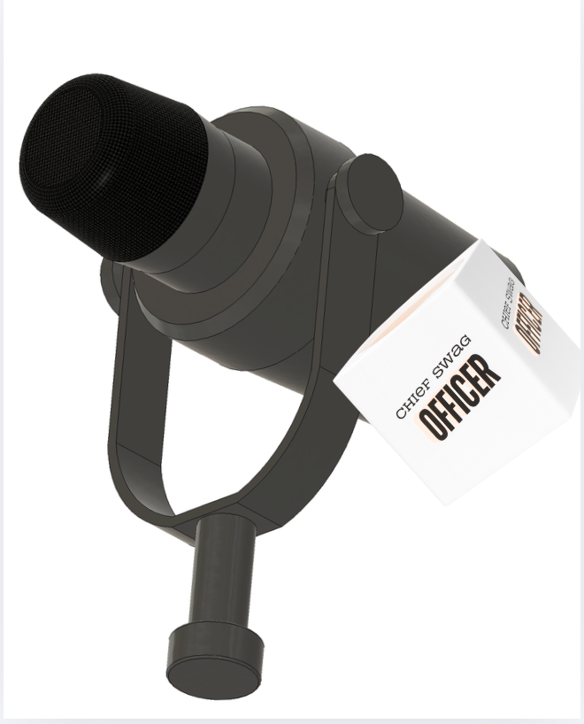 RØDE PodMic & Custom Mic Flag