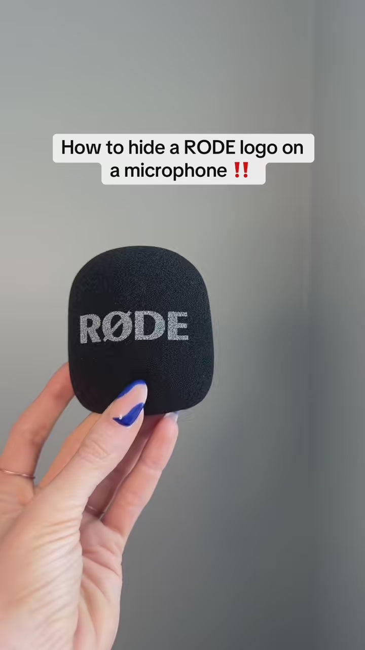 Custom Black RØDE Wireless Go II Pop Filter/Windscreen