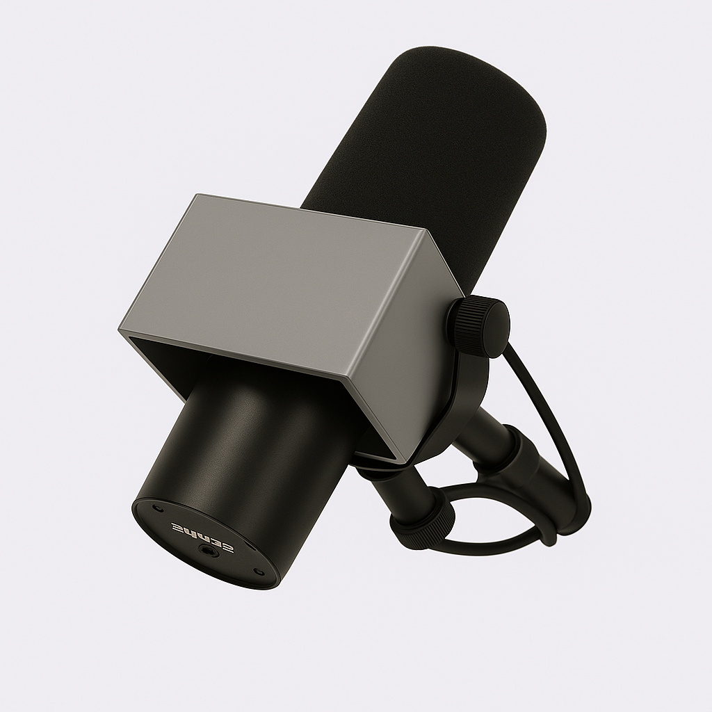 Blank Shure SM7B/SM7 Microphone Flag