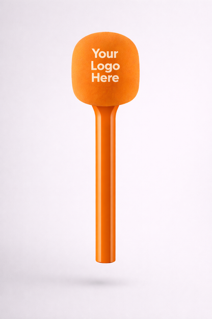 RØDE Interview Handheld Stick, Custom Pop Cover &amp; Custom Mic Flag