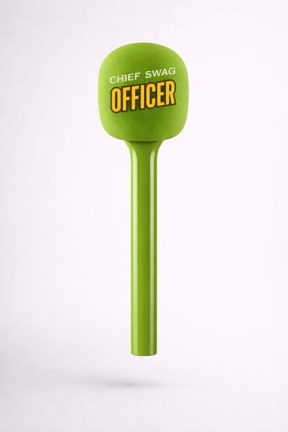 RØDE Interview Handheld Stick, Custom Pop Cover &amp; Custom Mic Flag