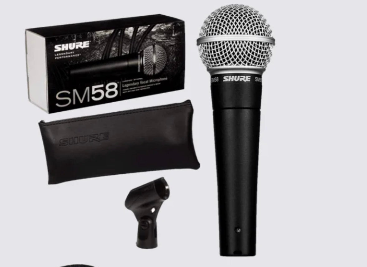 Shure SM58 Mic with Custom Mic Flag