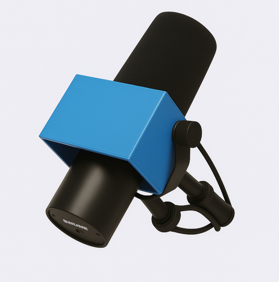 Blank Shure SM7B/SM7 Microphone Flag