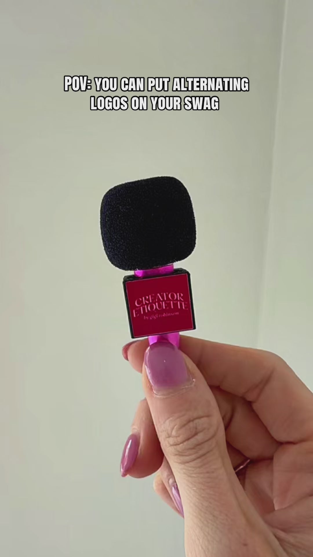 Custom Mini Microphone Flag