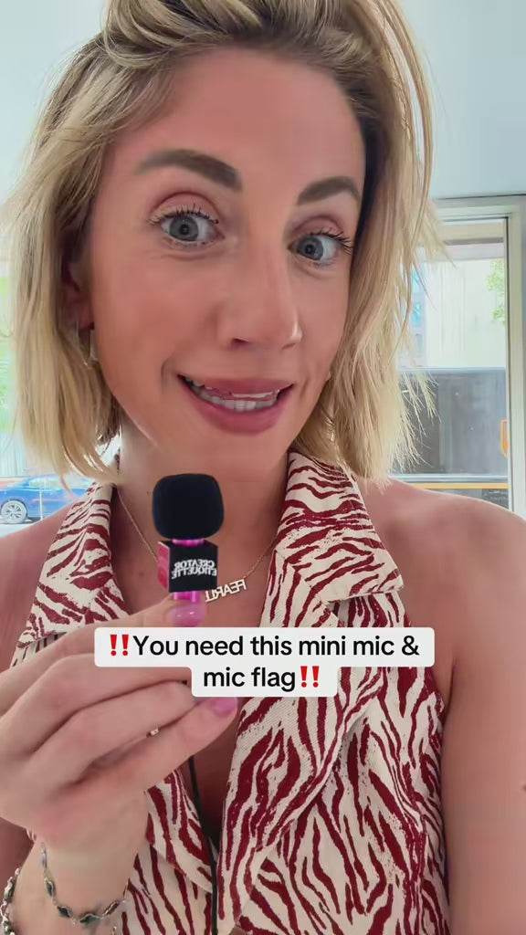 Custom Mini Microphone Flag