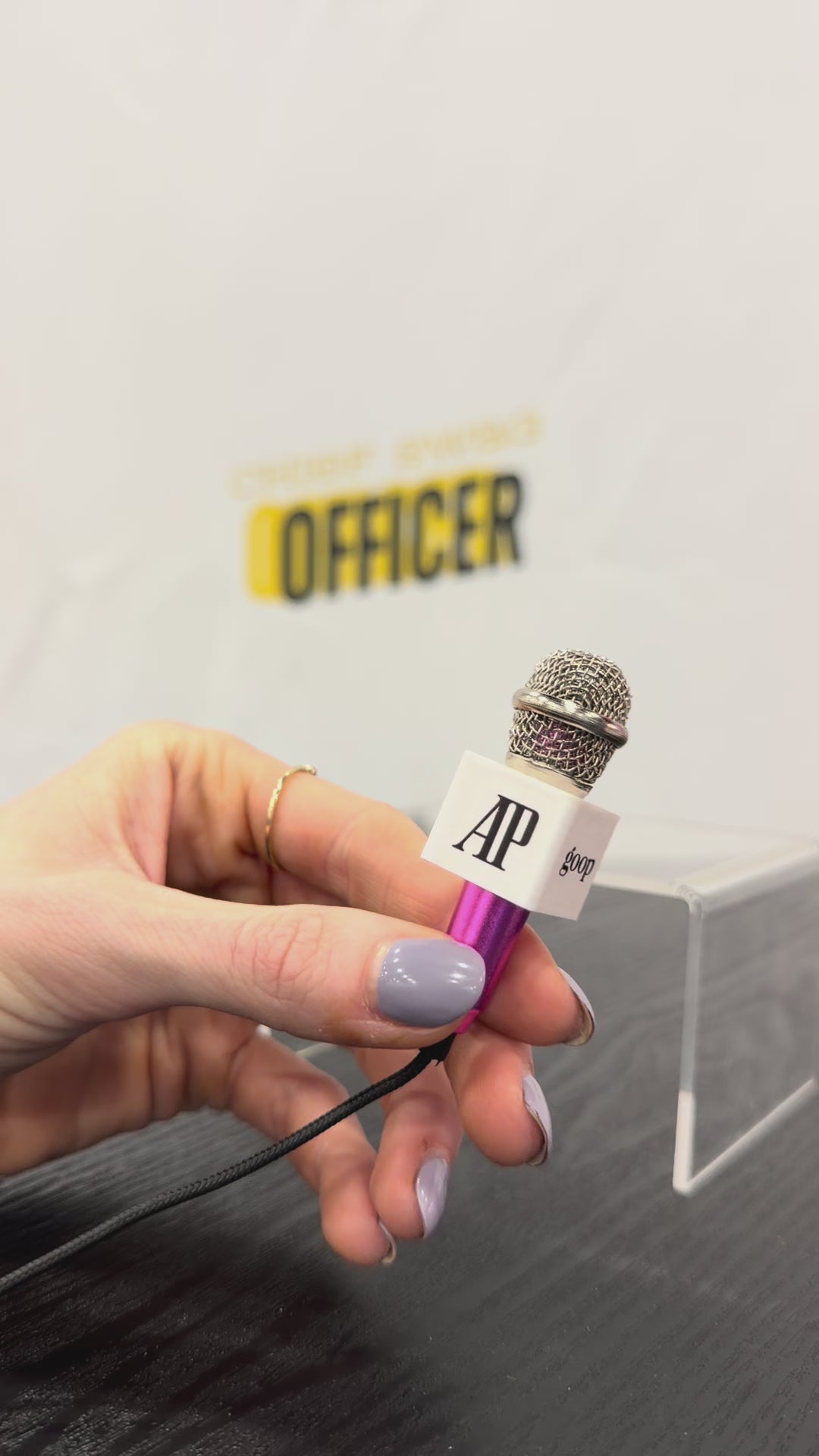Custom Mini Microphone Flag